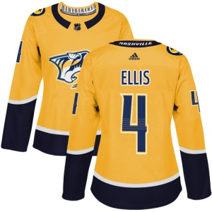 Women's Ryan Ellis Nashville Predators Authentic Home Jersey - Gold