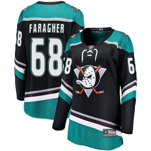 Women's Ryan Faragher Anaheim Ducks Breakaway Alternate Jersey - Black