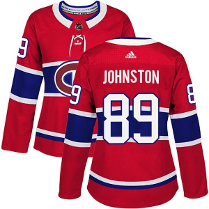 Women's Ryan Johnston Montreal Canadiens Authentic Home Jersey - Red