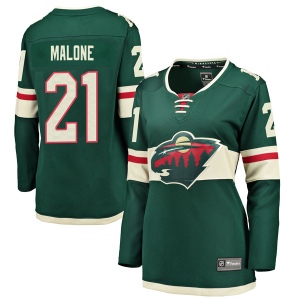 Women's Ryan Malone Minnesota Wild Breakaway Home Jersey - Green