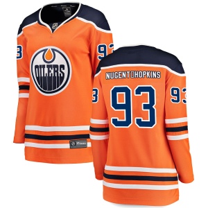 Women's Ryan Nugent-Hopkins Edmonton Oilers Authentic r Home Breakaway Jersey - Orange