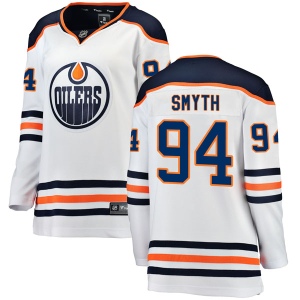 Women's Ryan Smyth Edmonton Oilers Authentic Away Breakaway Jersey - White