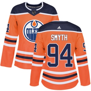 Women's Ryan Smyth Edmonton Oilers Authentic Home Jersey - Orange