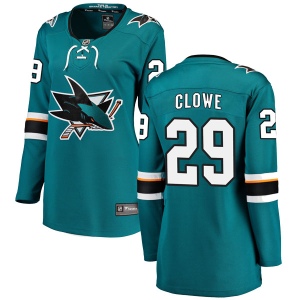 Women's Ryane Clowe San Jose Sharks Breakaway Home Jersey - Teal