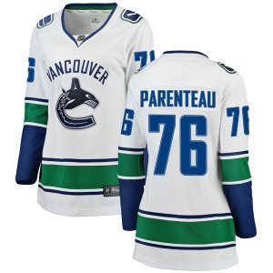 Women's Rylan Parenteau Vancouver Canucks Breakaway Away Jersey - White