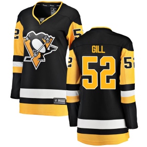 Women's Sahir Gill Pittsburgh Penguins Breakaway Home Jersey - Black