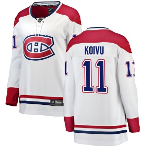 Women's Saku Koivu Montreal Canadiens Breakaway Away Jersey - White