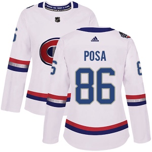 Women's Saverio Posa Montreal Canadiens Authentic 2017 100 Classic Jersey - White