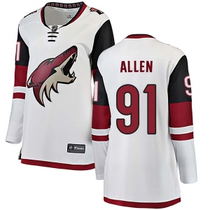 Women's Scott Allen Arizona Coyotes Authentic Away Jersey - White