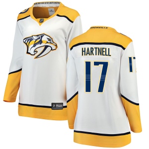 Women's Scott Hartnell Nashville Predators Breakaway Away Jersey - White