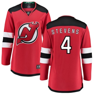 Women's Scott Stevens New Jersey Devils Home Breakaway Jersey - Red