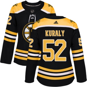 Women's Sean Kuraly Boston Bruins Authentic Home Jersey - Black