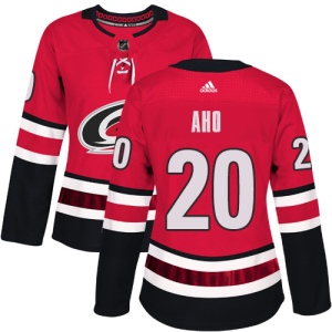 Women's Sebastian Aho Carolina Hurricanes Authentic Home Jersey - Red