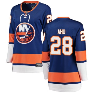 Women's Sebastian Aho New York Islanders Breakaway Home Jersey - Blue