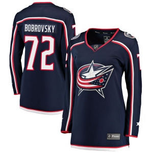 Women's Sergei Bobrovsky Columbus Blue Jackets Breakaway Home Jersey - Navy