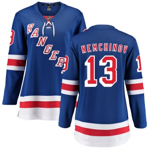 Women's Sergei Nemchinov New York Rangers Home Breakaway Jersey - Blue