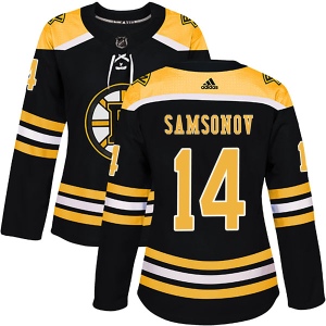 Women's Sergei Samsonov Boston Bruins Authentic Home Jersey - Black