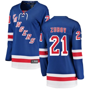 Women's Sergei Zubov New York Rangers Breakaway Home Jersey - Blue