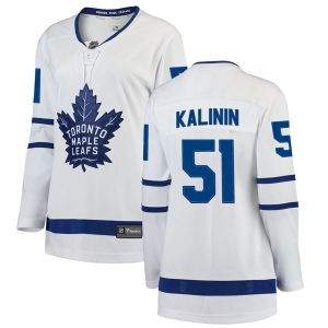 Women's Sergey Kalinin Toronto Maple Leafs Breakaway Away Jersey - White