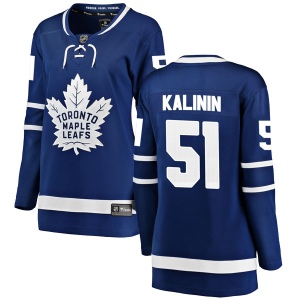 Women's Sergey Kalinin Toronto Maple Leafs Breakaway Home Jersey - Blue