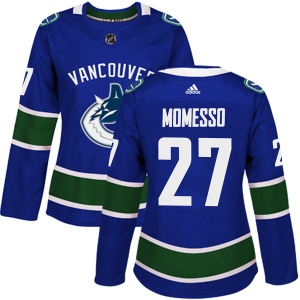 Women's Sergio Momesso Vancouver Canucks Authentic Home Jersey - Blue