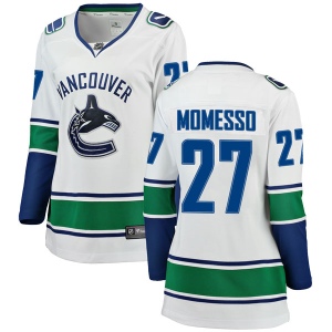 Women's Sergio Momesso Vancouver Canucks Breakaway Away Jersey - White