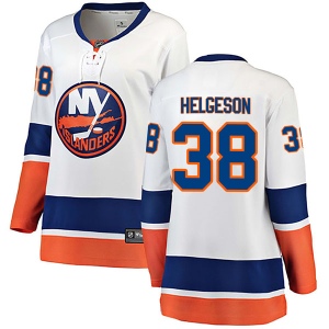 Women's Seth Helgeson New York Islanders Breakaway Away Jersey - White