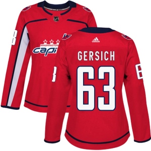 Women's Shane Gersich Washington Capitals Authentic Home Jersey - Red