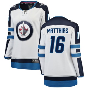 Women's Shawn Matthias Winnipeg Jets Breakaway Away Jersey - White