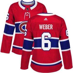 Women's Shea Weber Montreal Canadiens Authentic Home Jersey - Red