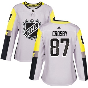 Women's Sidney Crosby Pittsburgh Penguins Authentic 2018 All-Star Metro Division Jersey - Gray