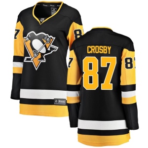 Women's Sidney Crosby Pittsburgh Penguins Breakaway Home Jersey - Black