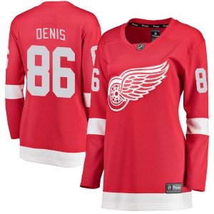 Women's Simon Denis Detroit Red Wings Breakaway Home Jersey - Red