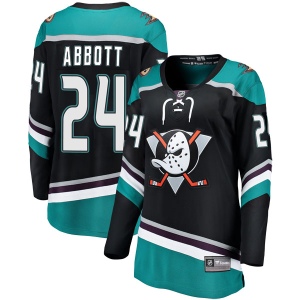 Women's Spencer Abbott Anaheim Ducks Breakaway Alternate Jersey - Black