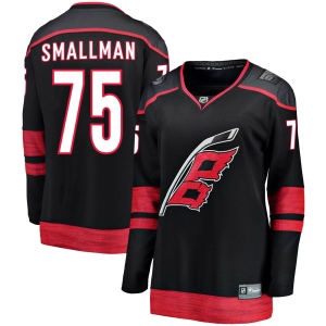 Women's Spencer Smallman Carolina Hurricanes Breakaway Alternate Jersey - Black