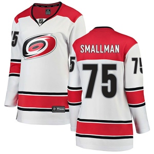 Women's Spencer Smallman Carolina Hurricanes Breakaway Away Jersey - White