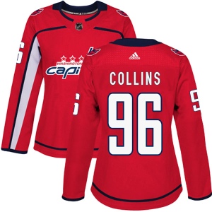 Women's Stephen Collins Washington Capitals Authentic Home Jersey - Red