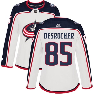 Women's Stephen Desrocher Columbus Blue Jackets Authentic Away Jersey - White