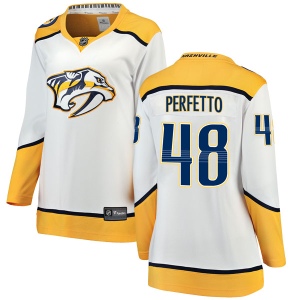 Women's Stephen Perfetto Nashville Predators Breakaway Away Jersey - White