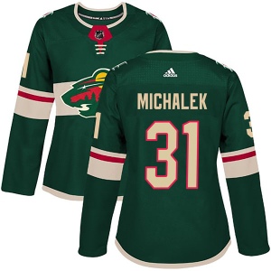 Women's Steve Michalek Minnesota Wild Authentic Home Jersey - Green