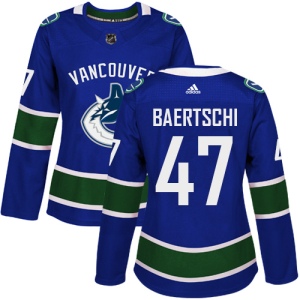 Women's Sven Baertschi Vancouver Canucks Authentic Home Jersey - Blue