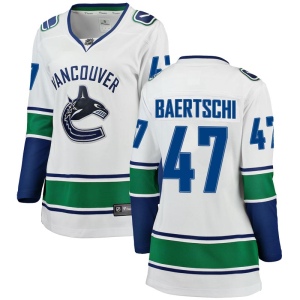 Women's Sven Baertschi Vancouver Canucks Breakaway Away Jersey - White