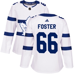 Women's T.J. Foster Toronto Maple Leafs Authentic 2018 Stadium Series Jersey - White