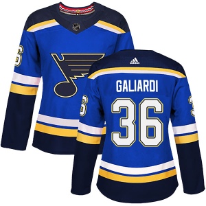 Women's T.J. Galiardi St. Louis Blues Authentic Home Jersey - Blue