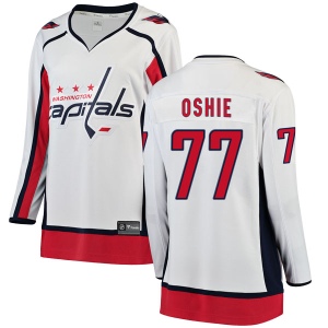 Women's T.J. Oshie Washington Capitals Breakaway Away Jersey - White