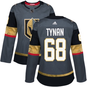 Women's T.J. Tynan Vegas Golden Knights Authentic Gray Home Jersey - Gold