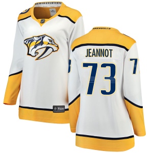 Women's Tanner Jeannot Nashville Predators Breakaway Away Jersey - White