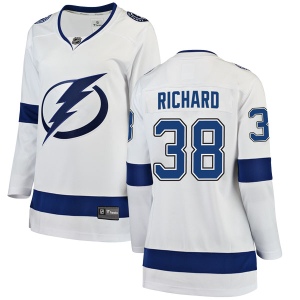 Women's Tanner Richard Tampa Bay Lightning Breakaway Away Jersey - White