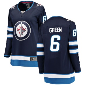 Women's Ted Green Winnipeg Jets Breakaway Home Jersey - Blue