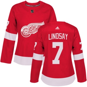 Women's Ted Lindsay Detroit Red Wings Authentic Home Jersey - Red